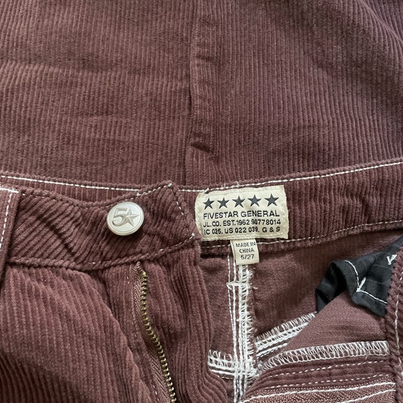 Brown Corduroy Five Star Pants - Picture 4 of 6